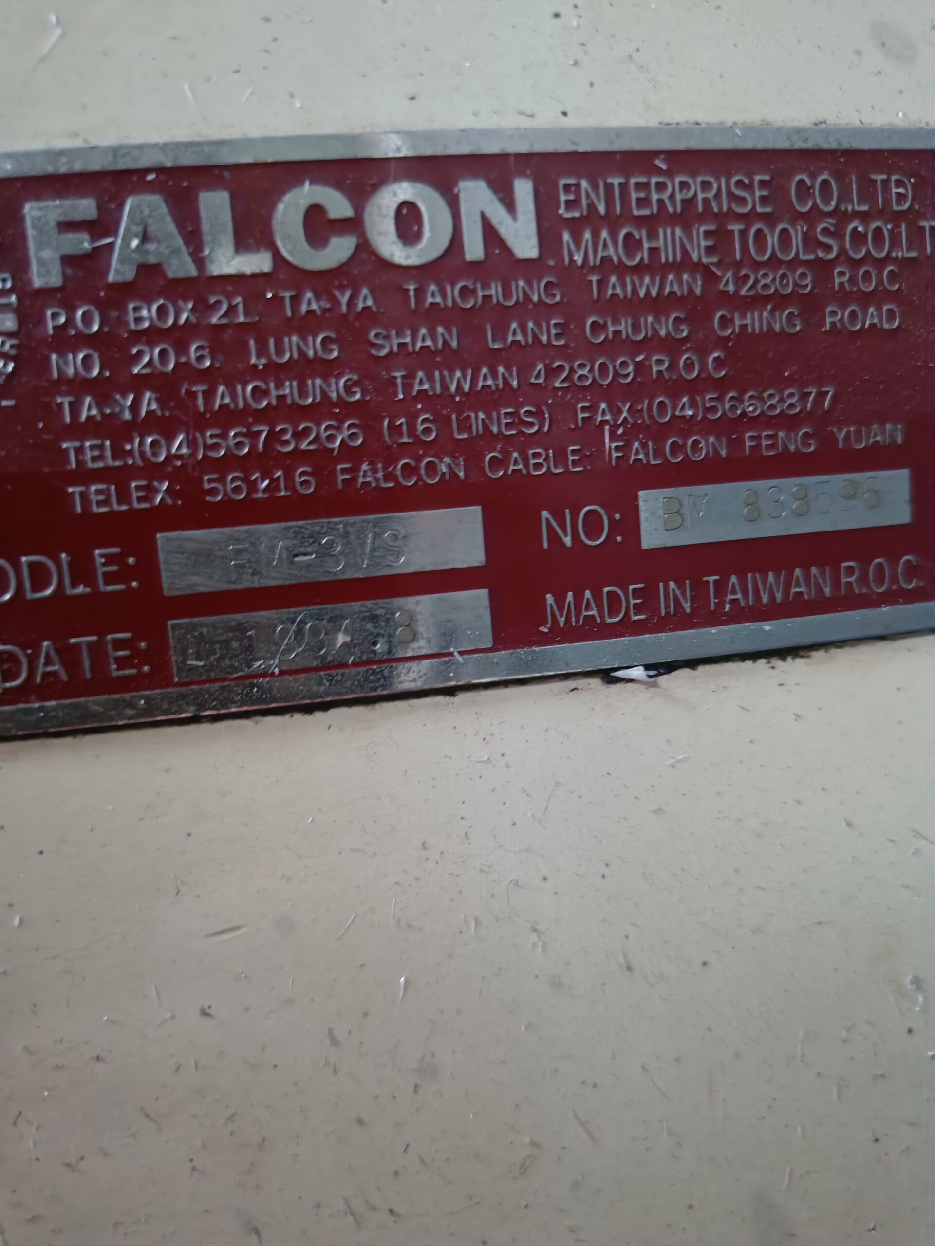 Fræser falcon chevalier fm-3vs14102949